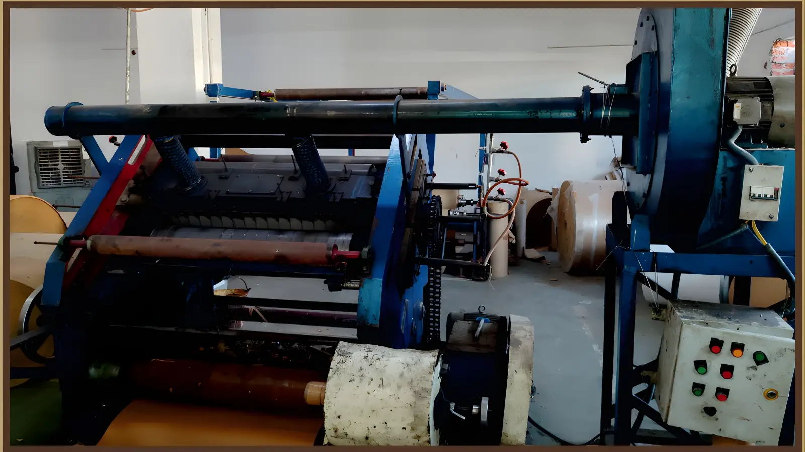 Fingerless E flute 42 inch machine for fine flute board quality and control